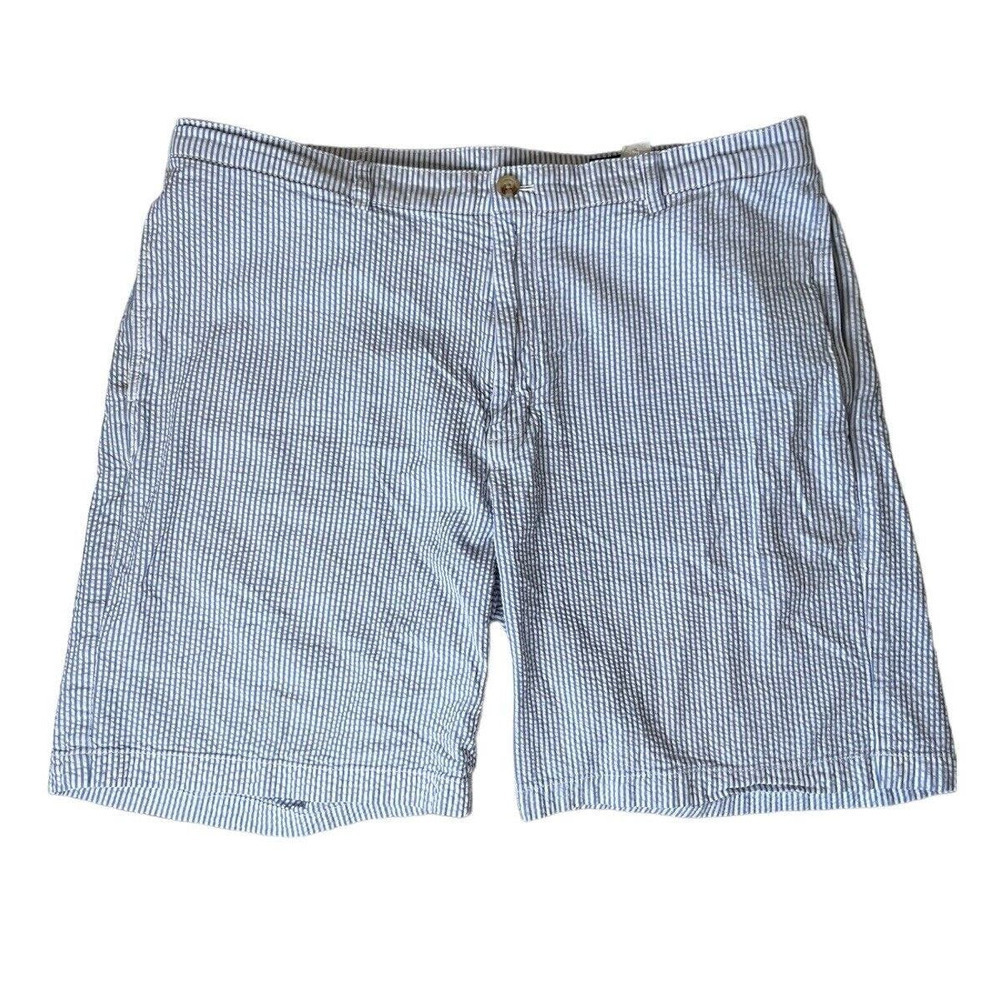 Vineyard Vines Seersucker Striped Blue Shorts Men's Size 38 Cotton